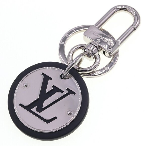 LOUIS VUITTON Black Leather Keyring - Picture 1 of 5